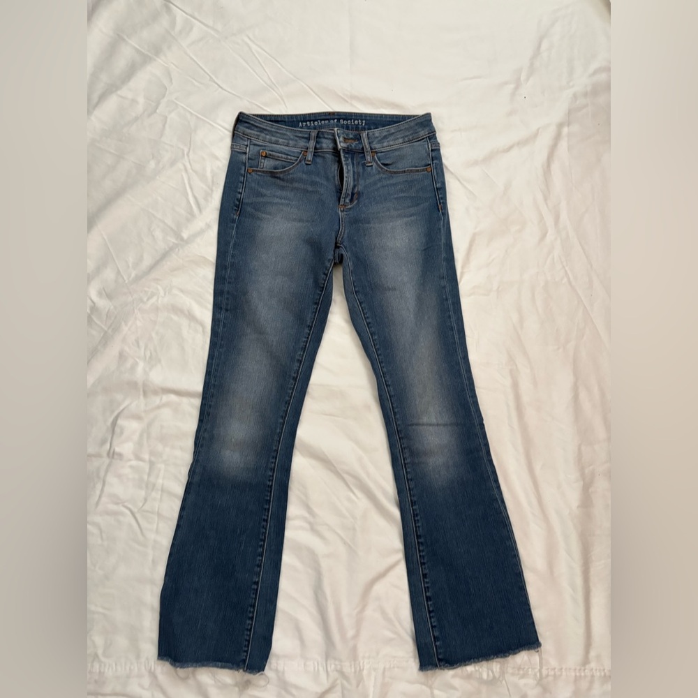 Articles Of Society Dark Blue Flare Jeans